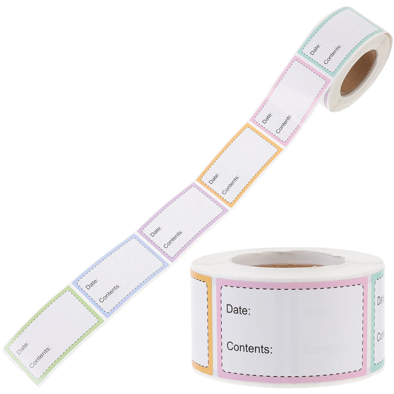 

2 Rolls Removable Food Container Labels Self Adhesive Food Jar Labels Freezer Storage Container Label Tape Writable Stickers