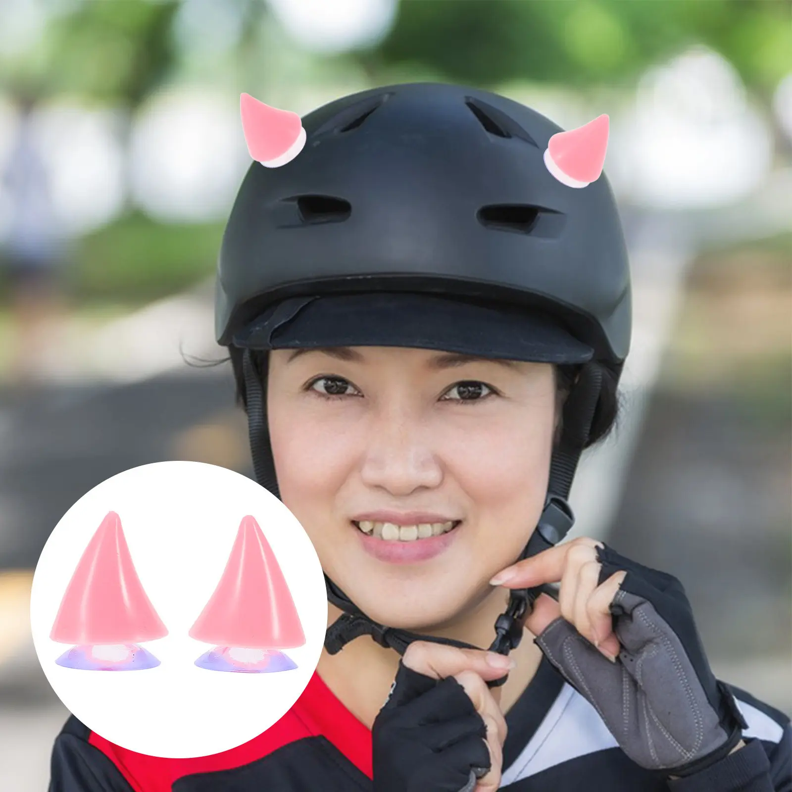 

1Pair Devil Horns Motorcycle Decoration Reusable Suction Cup Motorcycle Horns Accessories Stylish Riding Gear