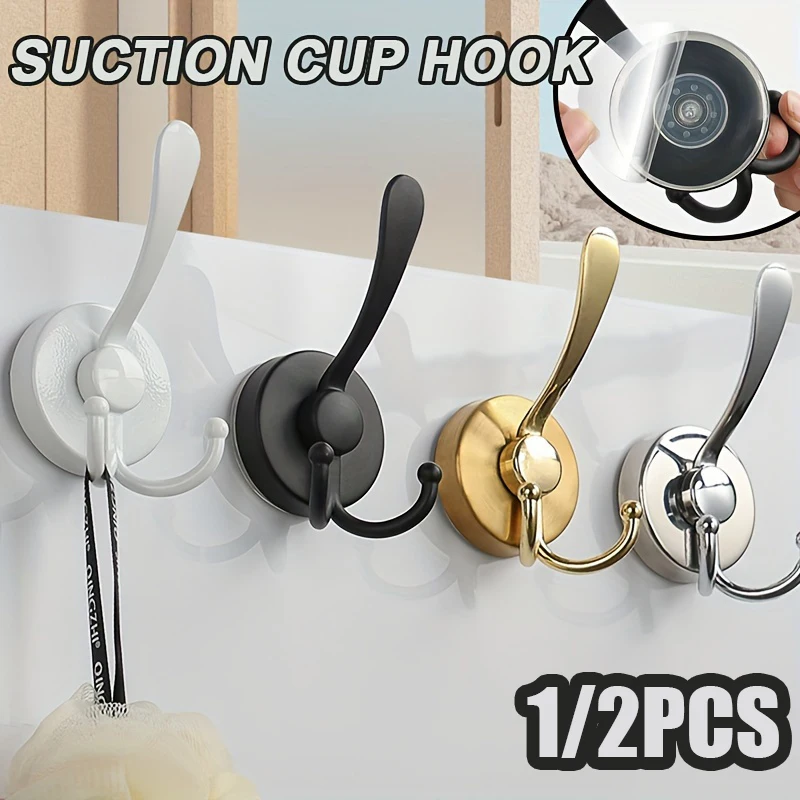 Stainless Steel Suction Cup Hooks 3 Claws Hooks Reusable Punch-free Strong Vacuum Rack Glass Door Mirror Tile Suction Cup Hooks