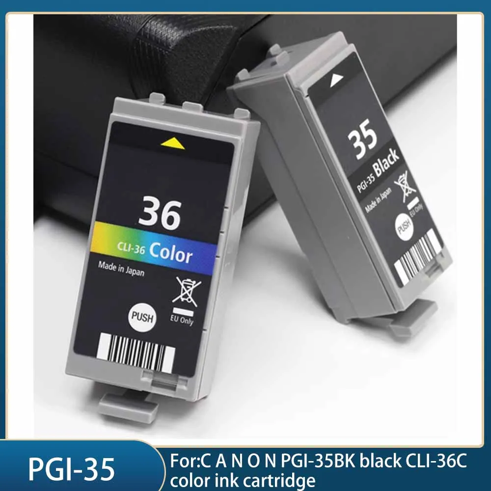 

PGI-35BK black CLI-36C color ink cartridge suitable for iP100 IP110 TR150 tr160 portable printer ink cartridge