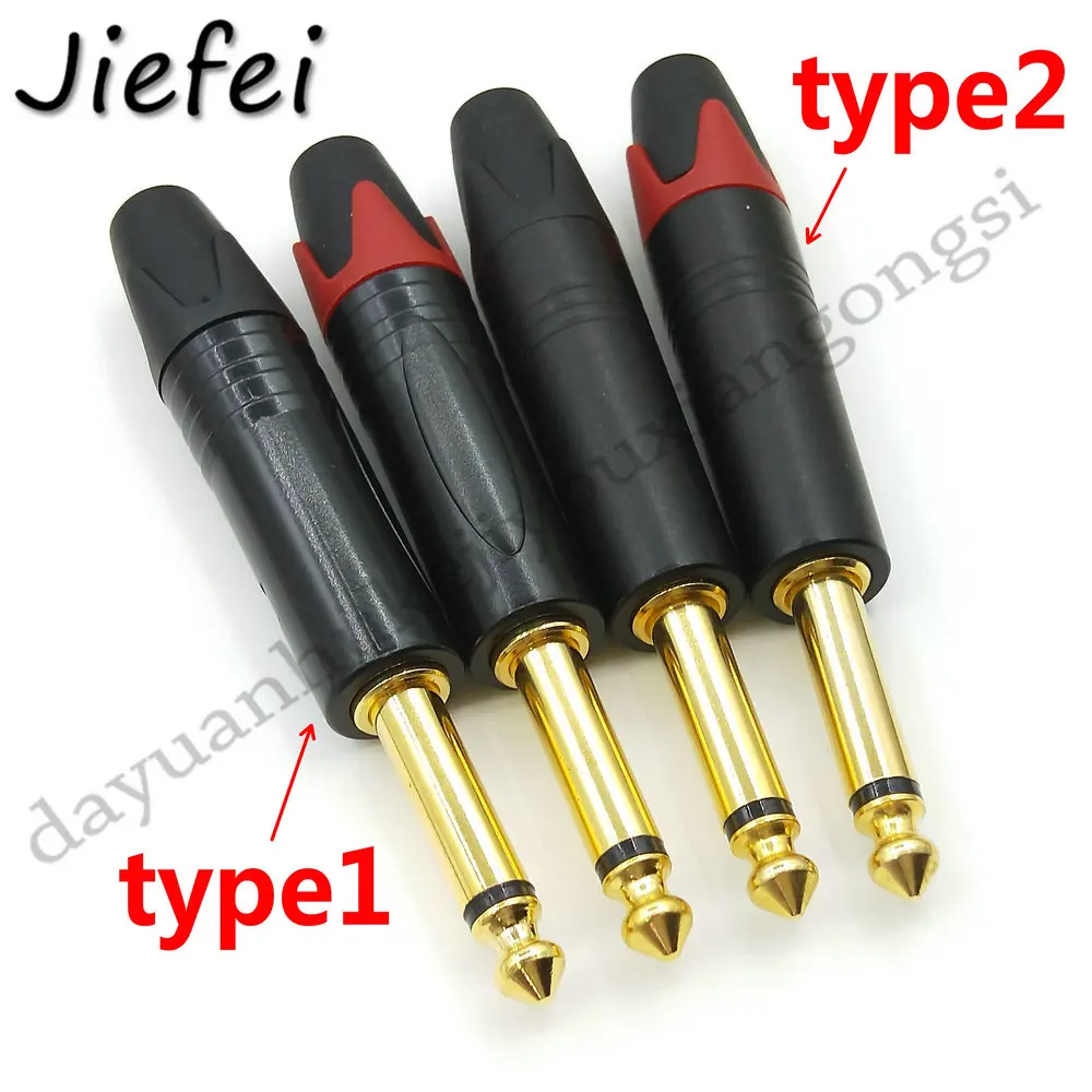 Imagem -03 - Polegada 6.35 mm Mono Estéreo Jack Macho Plug Conector de Solda Faça Você Mesmo para Microfone Suporte Dropshipping 20100 Peças 4