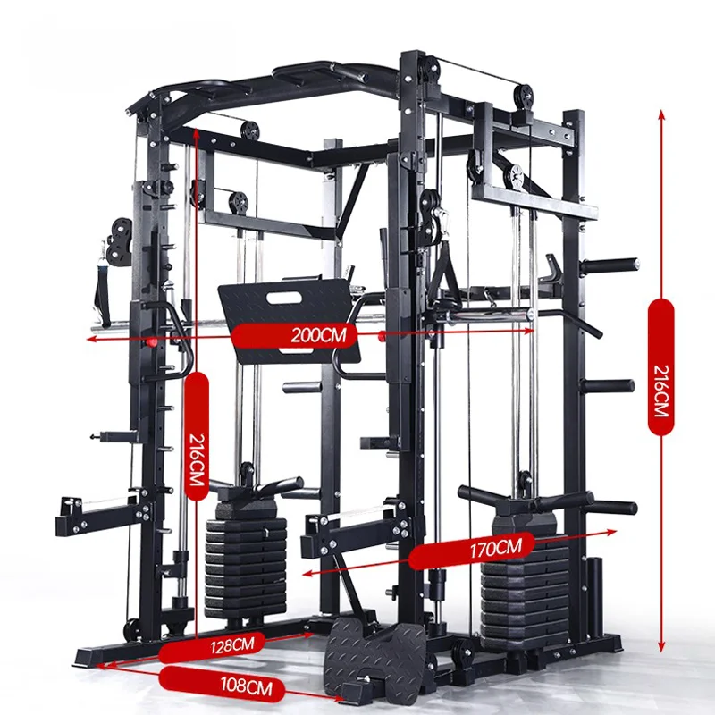 Professional multi-functionall Gym Equipment Exercise for Sale functional trainer Multi-functional Smith Machine