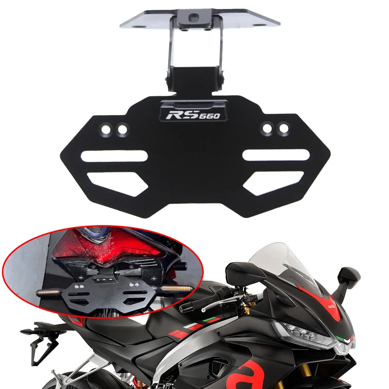 

Fit For Aprilia RS660 Tuono 660 RSV4 FACTORY 2021-2023 Motorcycle License Plate Holder Fender Eliminator Registration Bracket