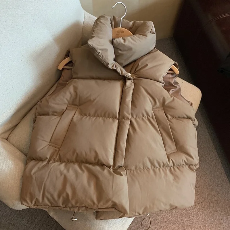 Gilet di cotone senza maniche caldo invernale classico per le donne giacche termiche da esterno di spessore per le ragazze femminili gilet Casual