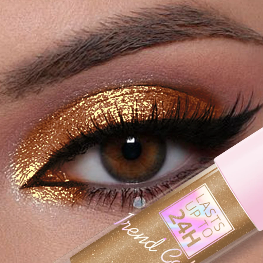 Ombretto liquido impermeabile metallizzato a 8 colori 1PC Ombretto glitterato a lunga durata e a prova di sbavature Regali per trucco coreano Ombretto glitterato