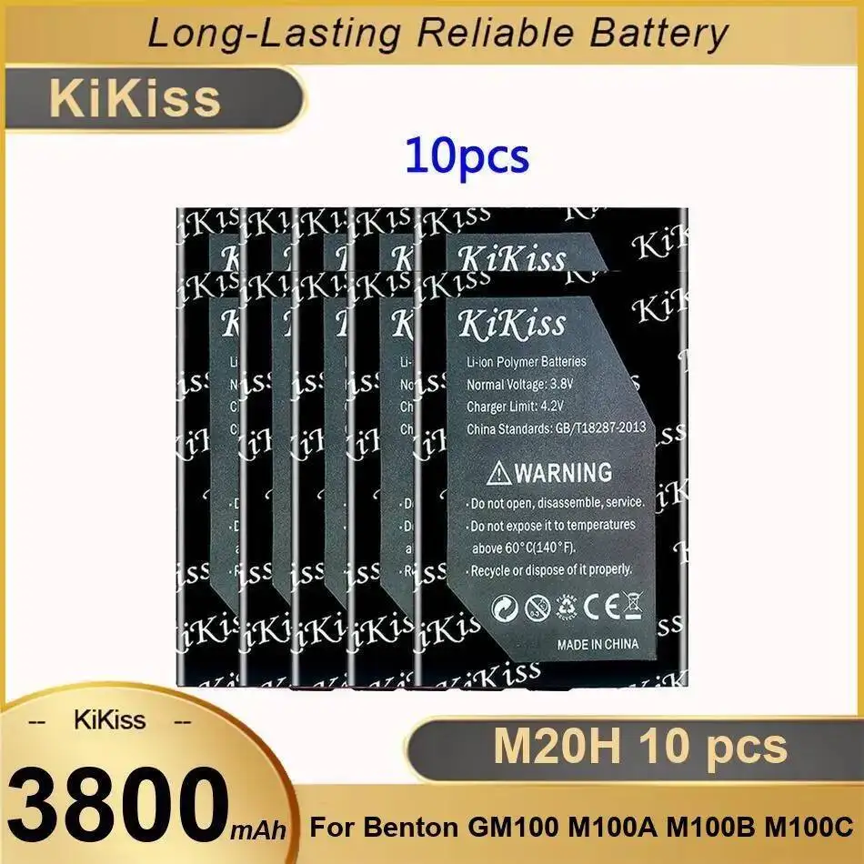 Batería de equipo industrial M20H 10 piezas 3800Mah para Benton GM100 M100A M100B M100C
