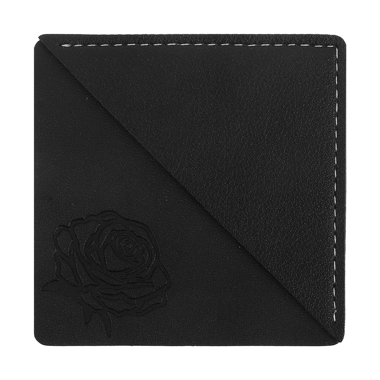 

Square Bookmarks Black Corner Page Markers For Kids Bible Textbook Protection Clip Waterproof Reading Accessories Floral