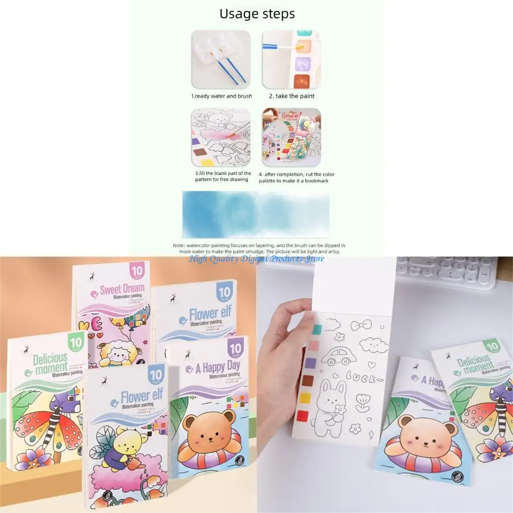 U2je Children Phác thảo sách Nhiều chủ đề Sách vẽ màu nước