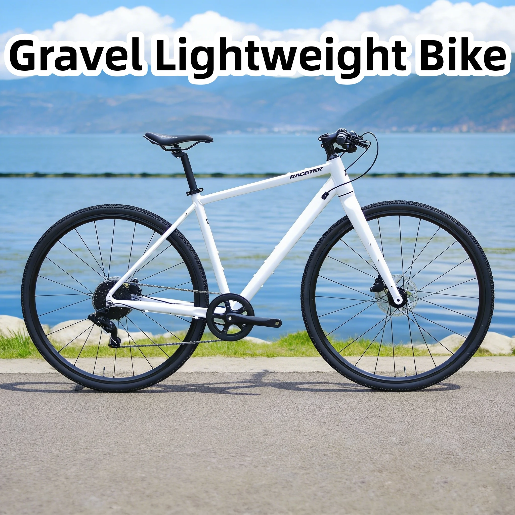 

Легкий гравийный шоссейный велосипед 700C, 9 скоростей, сквозная ось, гидравлические дисковые тормоза, прямой руль, соревновательный велосипед, аэродинамическая вилка