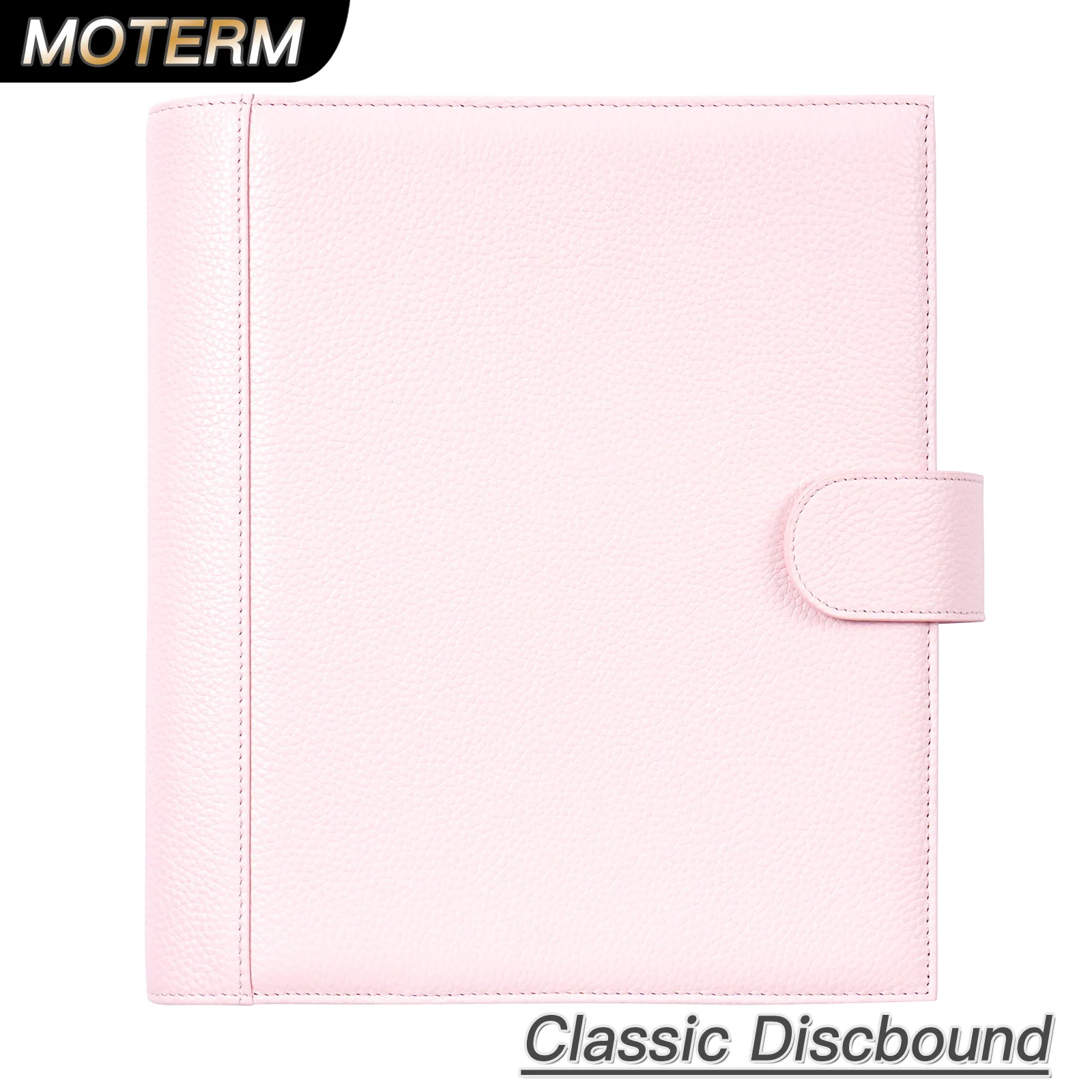 Moterm Genuine Leather Discbound Planner Cover For Happy Planner Classic Size Notebook Expansion Discbound Organizer Journal