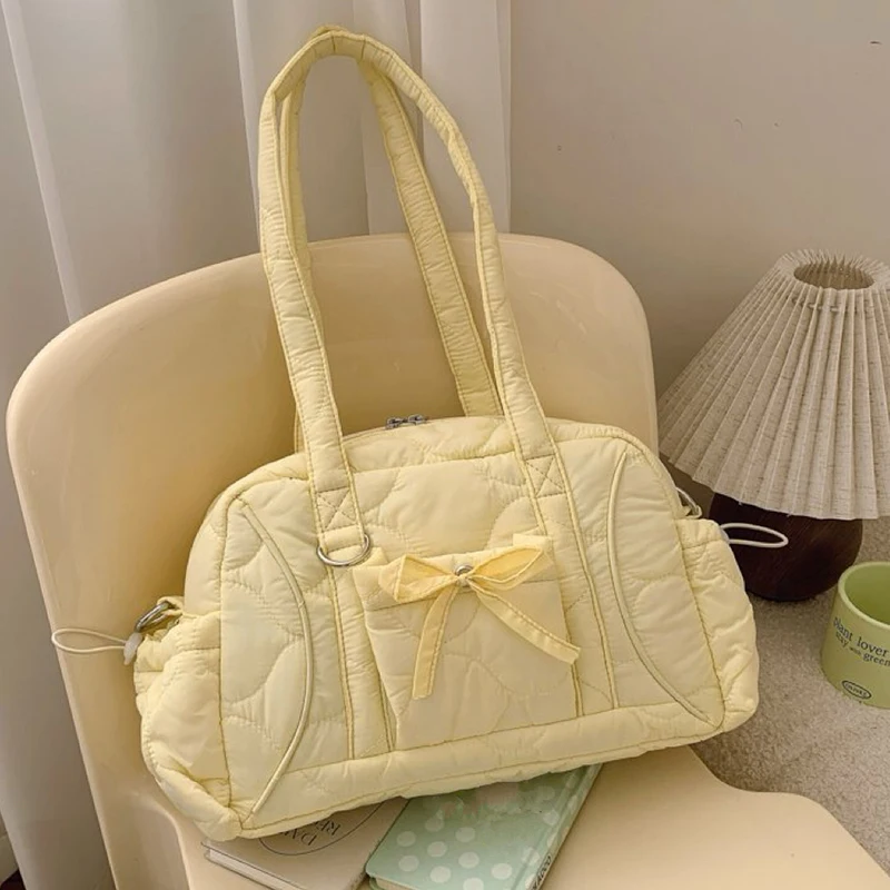 

Richme Vintage Boston Shoulder Bags Women 2025 Fashion Ladies Commute Crossbody Shoulder Bag Casual Solid Nylon Bolso Mujer