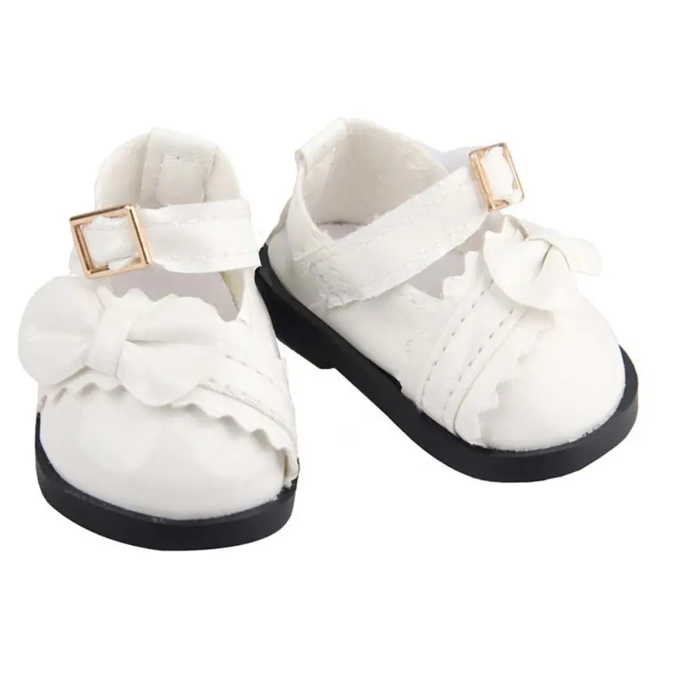 PU Leather PU Leather Bow Shoes Boots Shoes Doll Shoes Doll Shoes Boots DIY Handmade Cute Doll Leather Shoes Children Toys