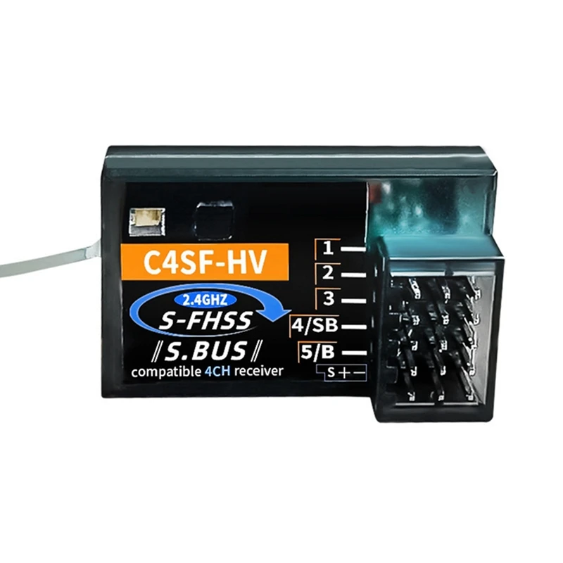 O receptor C4SF 2.4Hz SBUS 3PV 4PLS 4PV 4PX é usado para componentes de deriva de carro de controle remoto FUTABA Rc