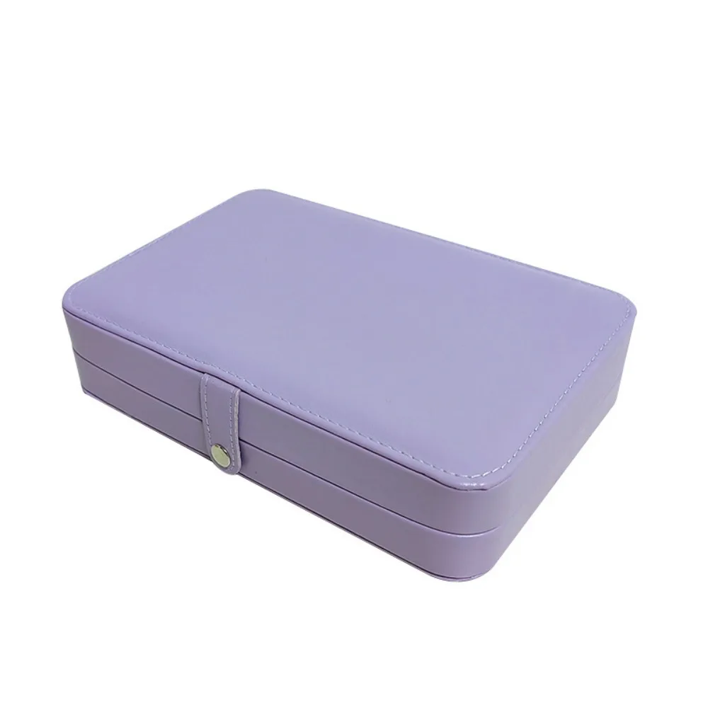 

High Capacity Jewelry Storage Box Solid Color Anti-Oxidation Jewelry Display Case Exquisite Dust-proof Necklace Storage Case