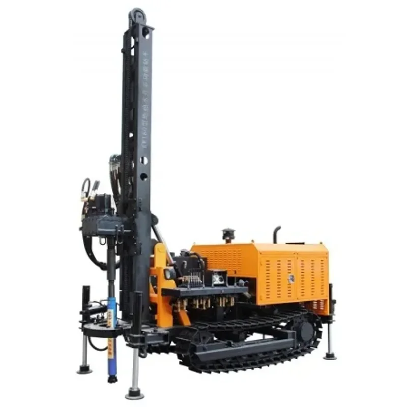 180m Deep Geothermal Water Well Drilling Rig Hydraulic Portable Crawler Water Well Drilling Machine