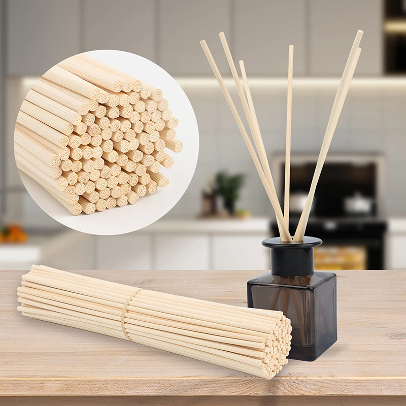 15-45cm Natural Reed Fragrance Diffuser Replacement Stick Home Decor 0.3mm Thick Rattan Aromatherapy Spreading Refill Sticks