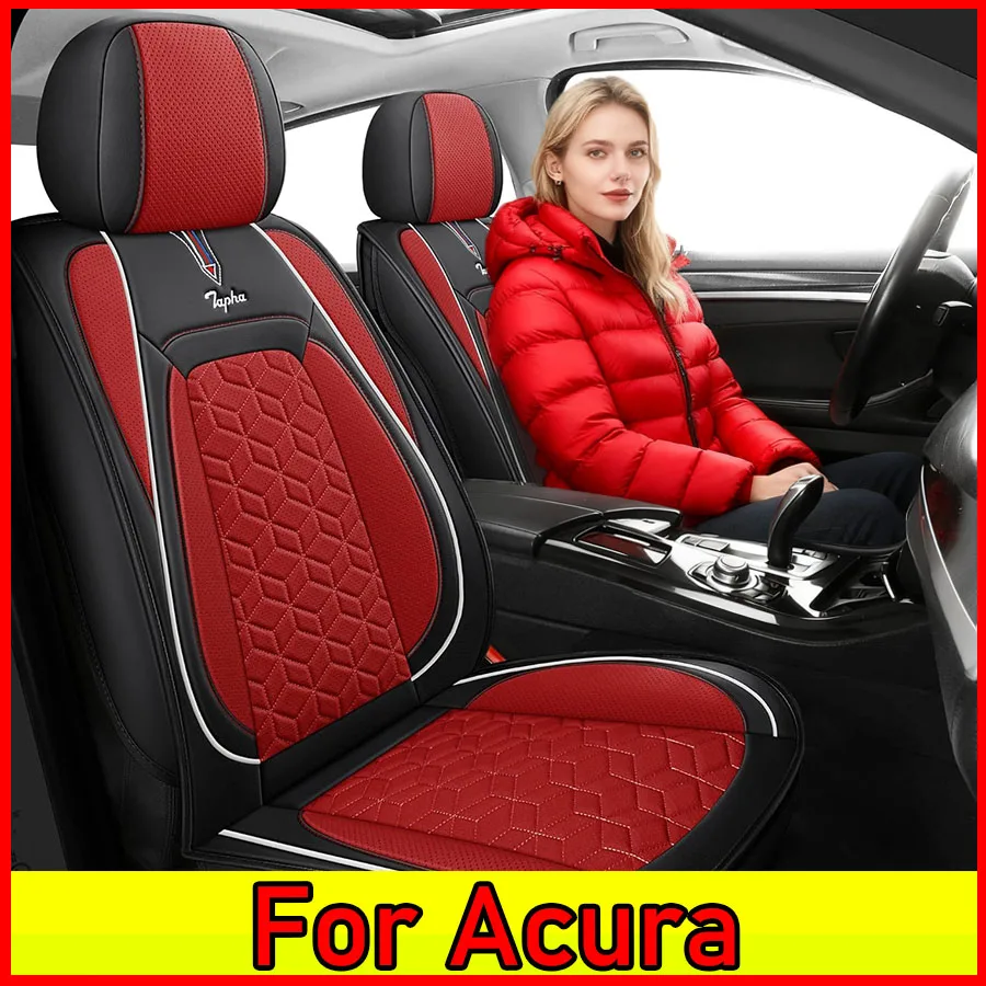 

Чехол на автомобильное сиденье Acura, водонепроницаемый, из искусственной кожи, мягкая, с полной оберткой, водонепроницаемый, износостойкий, чехол на сиденье, полный набор из 5 мест