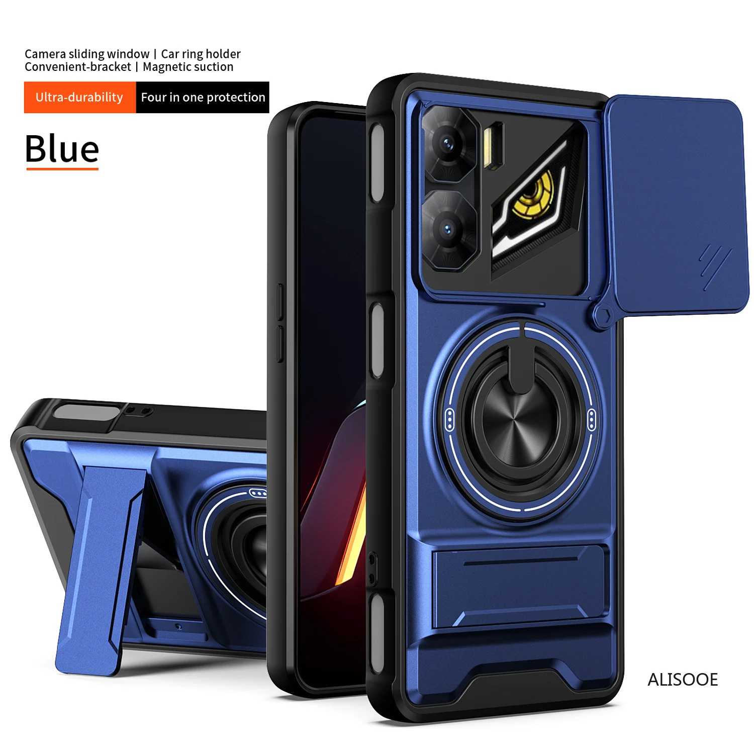 Funda für Nubia Neo 3 5G Fall Drehbare Rutsche Kamera Schutz Ring Stehen Stoßfest Abdeckung Capa Funda – Detail 18