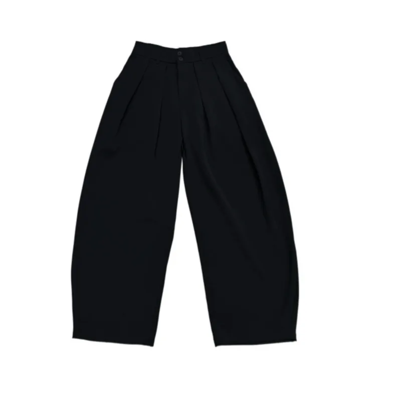 WVGA Spring Autumn New Man Tide High-End Korean Style Trendy Pleated Draped Niche Chic Casual Wide-Leg Suit Pants Ins Y2K W13864