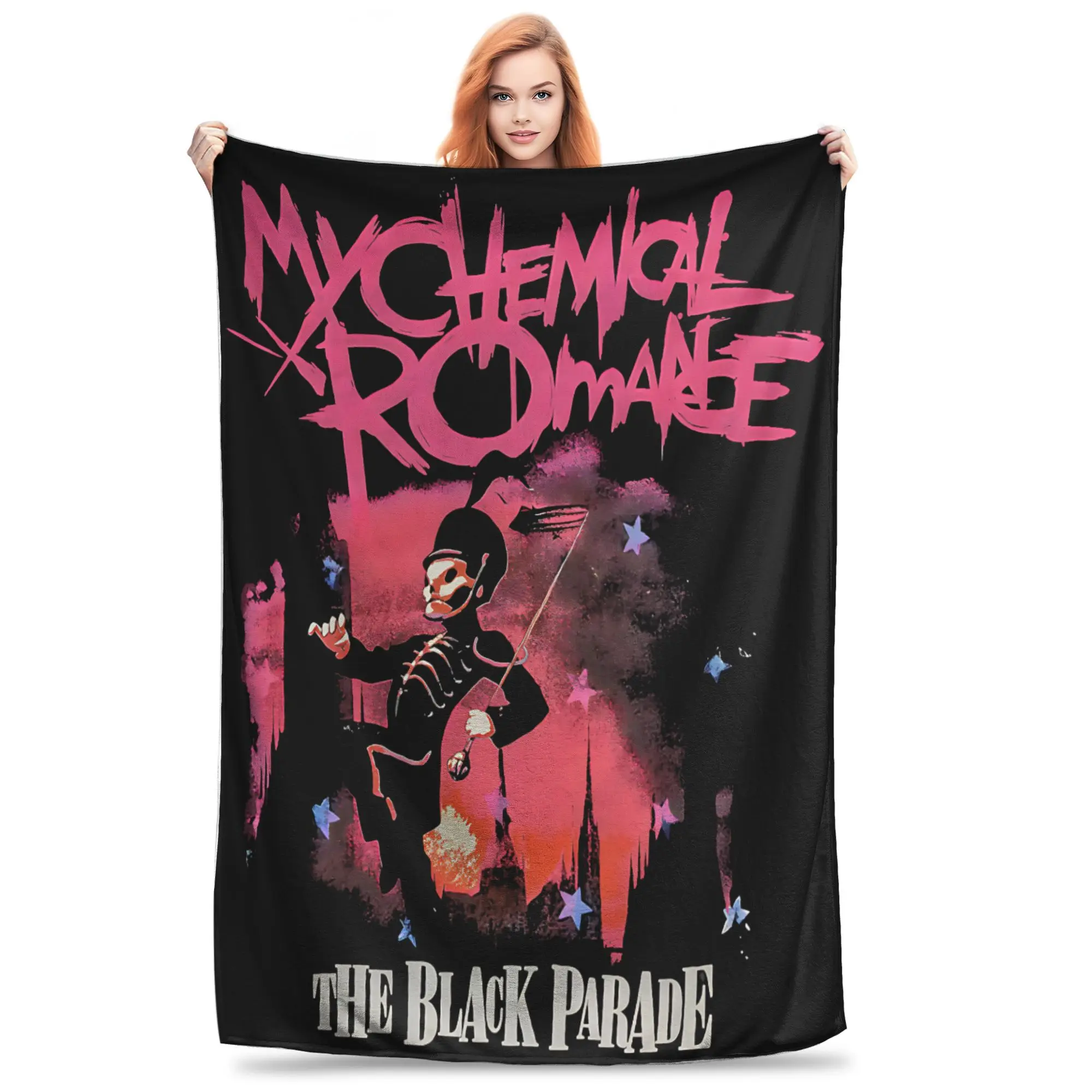 

My Chemical Romance Merch Blankets Super Soft Coral Fleece Plush Throw Blankets Comfortable Rug Piece