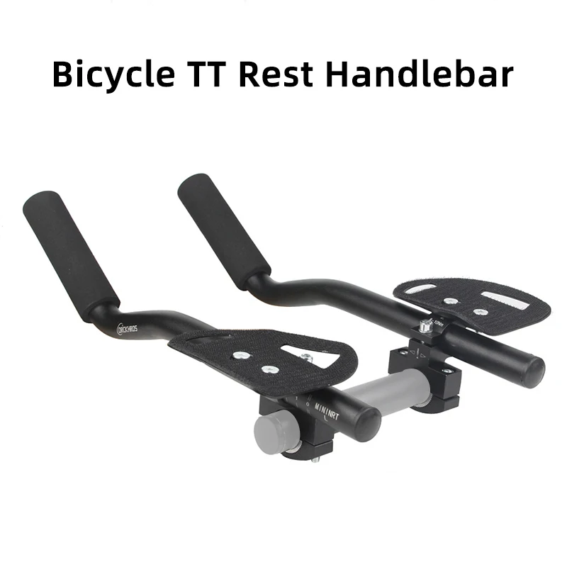 NEW Bike Aero Bar Aluminum Alloy Aero Bars For Road Mountain Bike Bicycle Racing TT Handlebar Clip On Armrest Bar