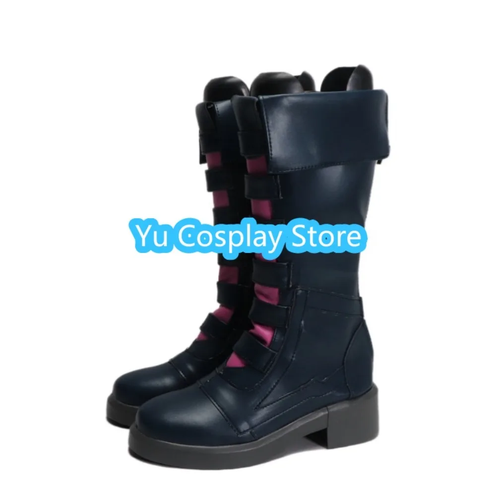 Yu-zapatos de Cosplay de la tienda League Of Legends Jinx, botas de Cosplay de Anime, accesorios de disfraces de Halloween