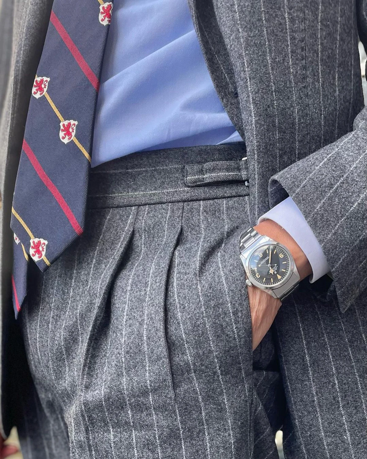 Fashion Pinstripe Men's Suit 2 Pieces Blazer Jacket and Pants Customized Two Buttons Business Wear Wedding Groom Costume Homme