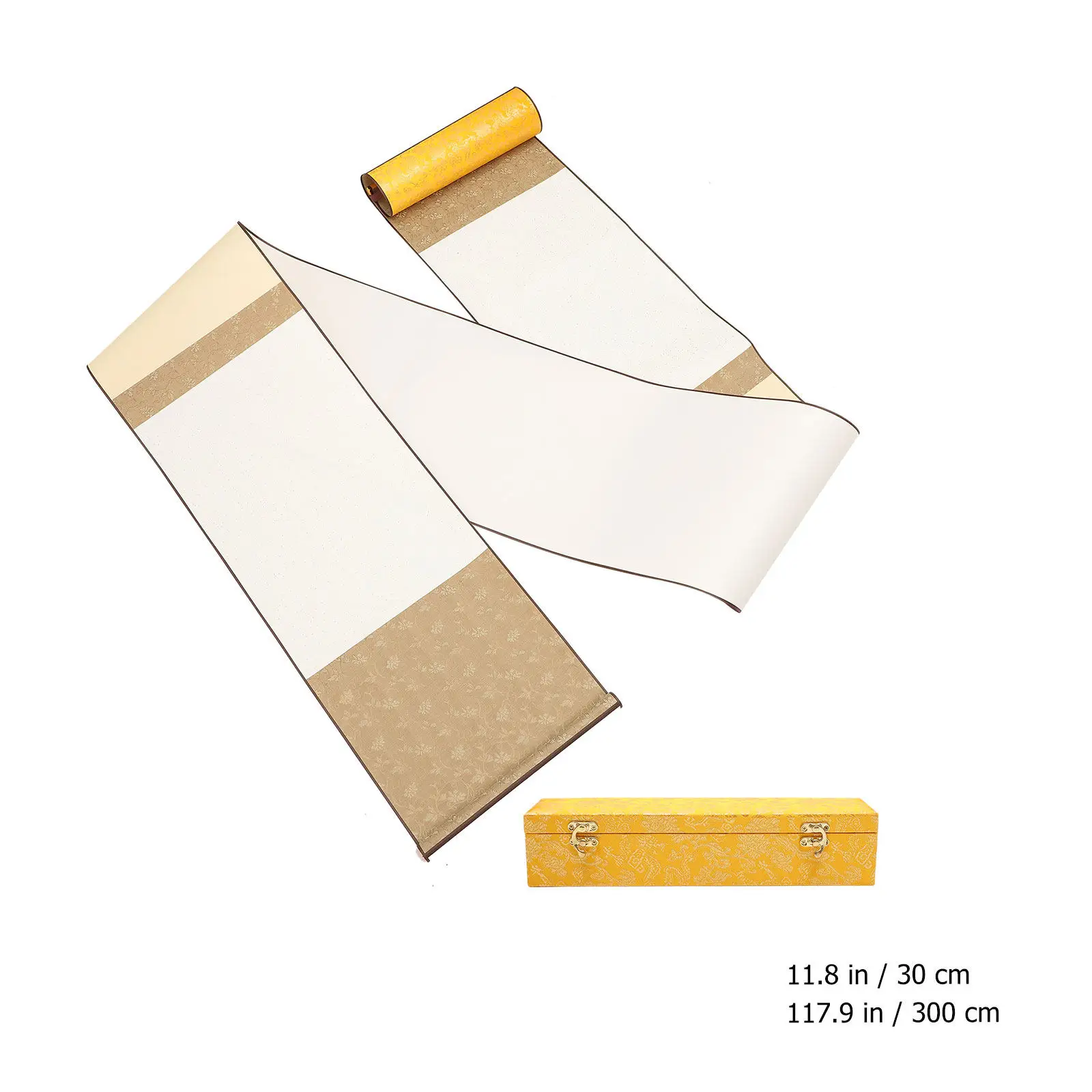 1Set Chinese Calligraphy Scroll Paper Premium Durable Blank Hanging Scroll Painting Supply for Writing Drawing Practice Home