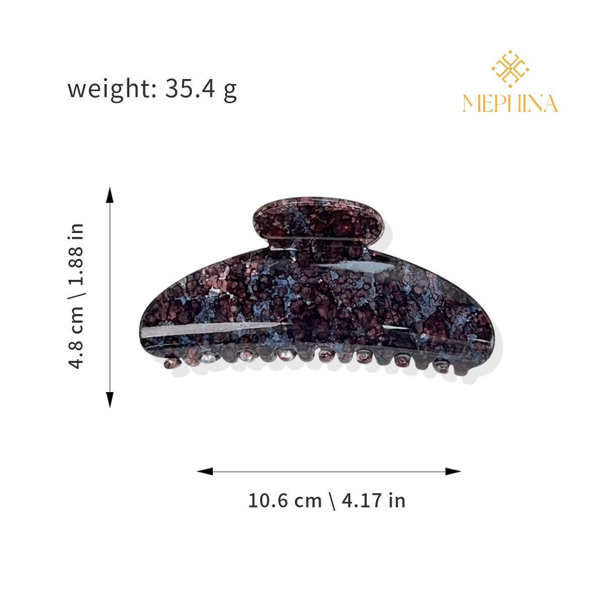 MEPHINA Starry Hair Claw Clips Elegant Hair Claws Marbling Hair Claw Versatile Hair Clip Classy Hair Claws Accessories for Women