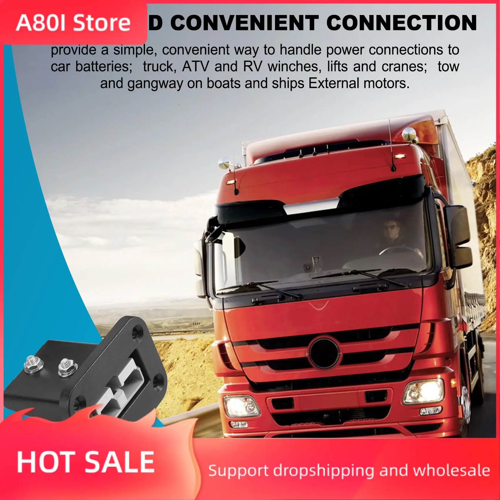 

A80I Suitable For Anderson Plug Connector Terminal 50A Cable Car Waterproof Connector