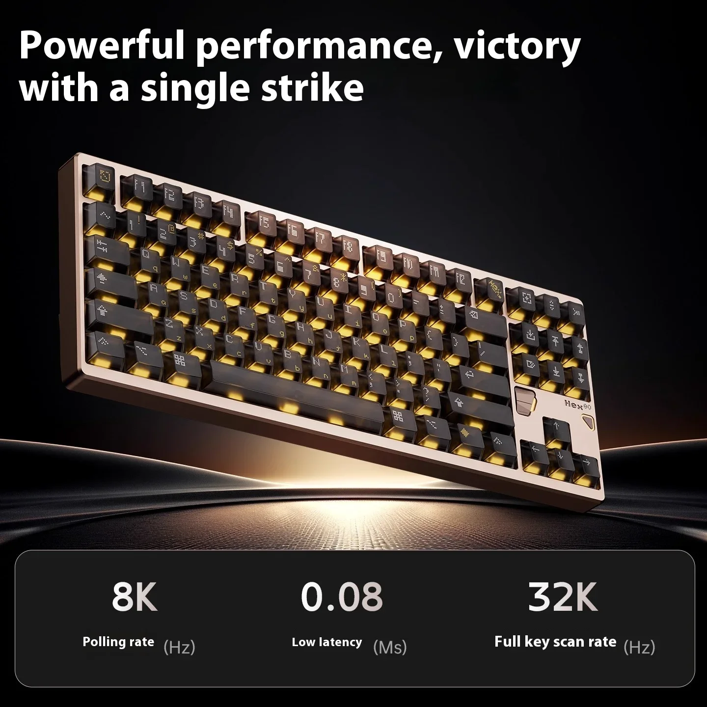 ATK QK HEX 80 Magnetic Switch Keyboard RT0.005mm Aluminium Gaming Keyboard 220 Mesh 8000hz Anode Spraying RGB For Pc Accessories