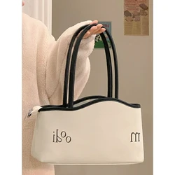 Summer All-match Large-capacity Canvas Tote Bag 2023 New Summer Commuter Handbag Simple Shoulder Bag Female Lunch Box Bag