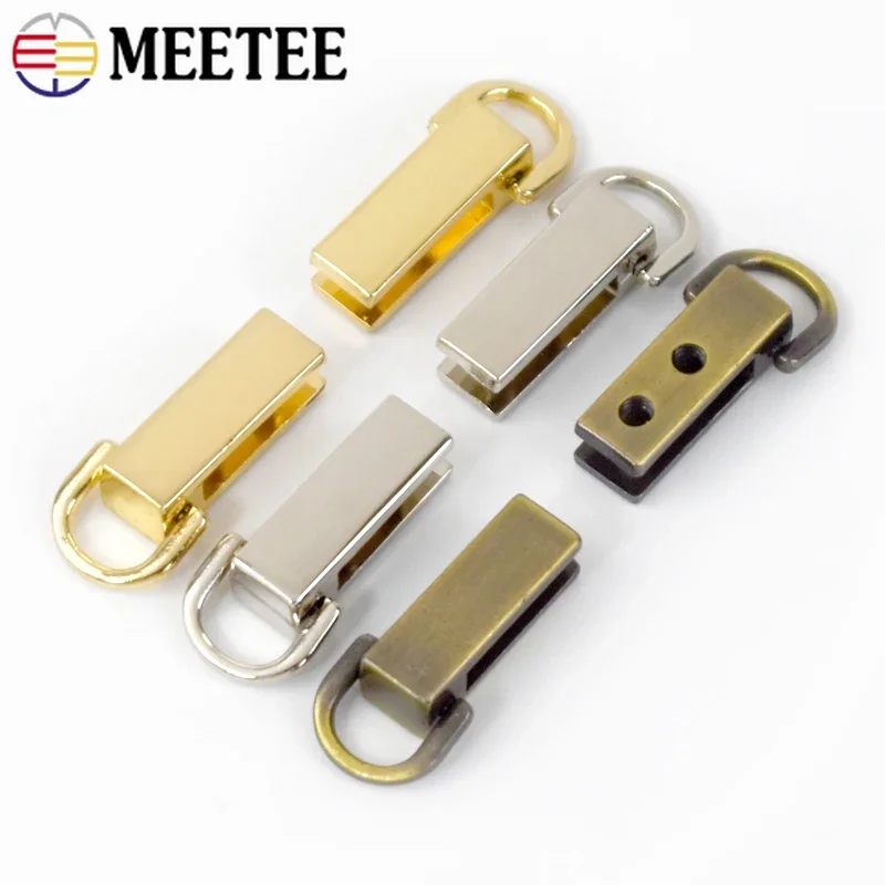 5/10/20Pcs 7*26mm Bag Side Clip Buckles Metal D Ring Buckle Handbag Strap Connector Clips DIY Leather Craft Hardware Accessories