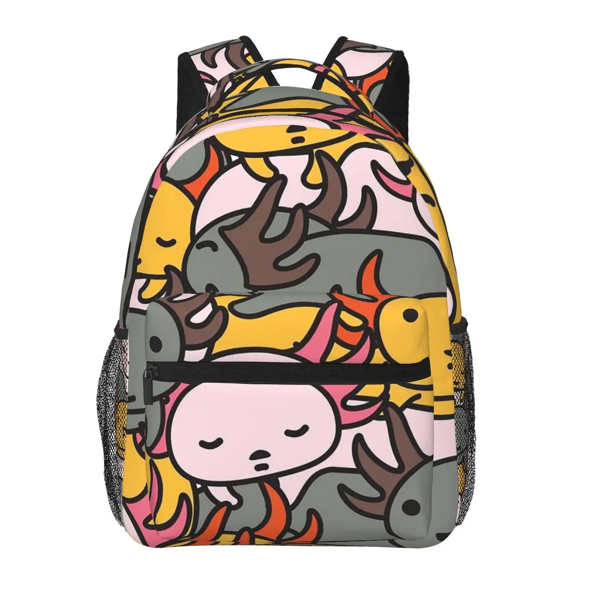 

We Perceive Axolotl Wave Style 2 Backpacks Boys Girls Bookbag Children School Bags Cartoon Kids Rucksack Shoulder Bag