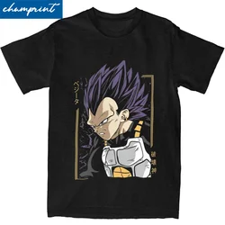 Dragon Ball Z Vegeta Ultra Ego Anime T Shirt for Men Women Pure Cotton T-Shirts O Neck Tees Short Sleeve Clothes