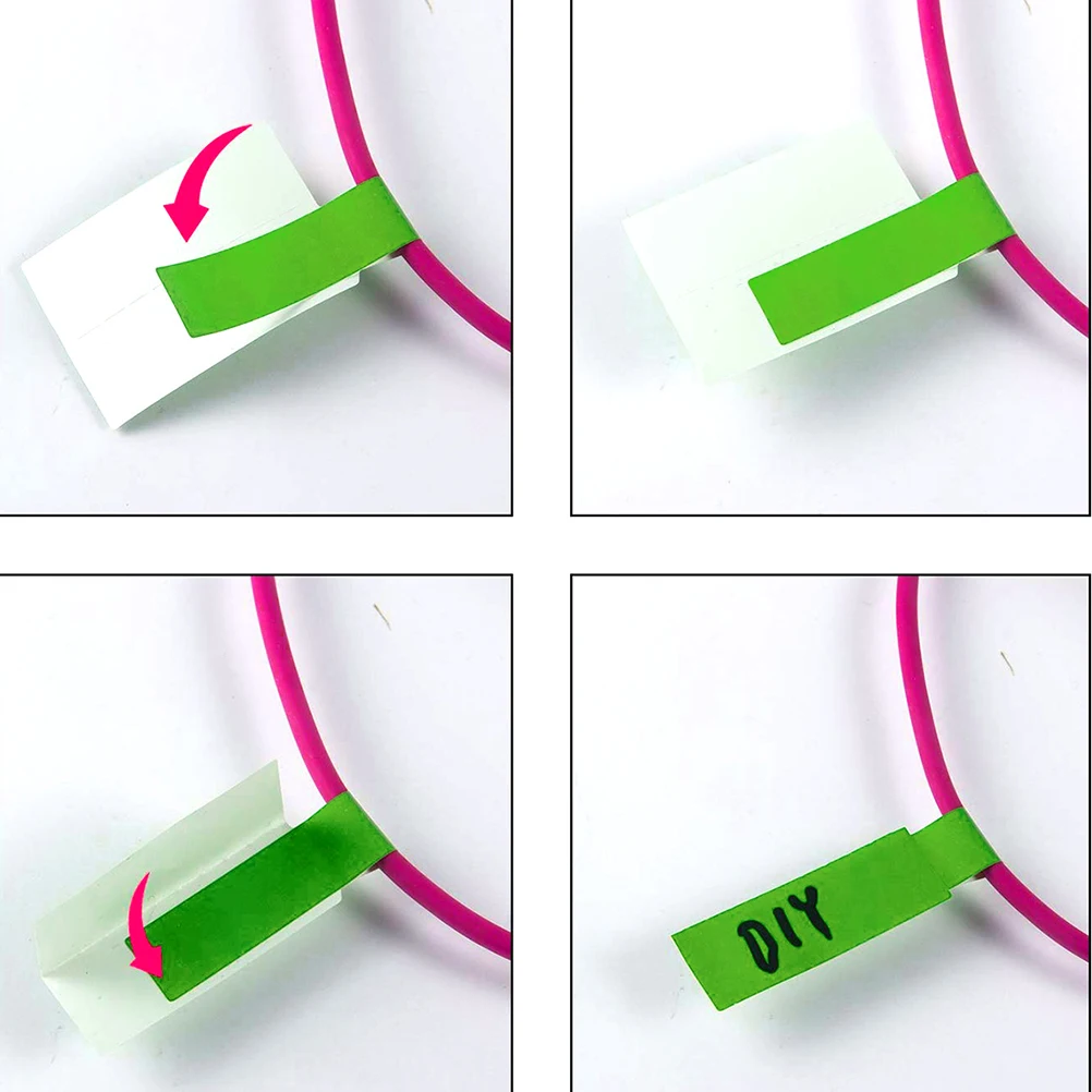 

10 Pcs Network Cable Label Sticker Stickers Identification Tags Markers Winding