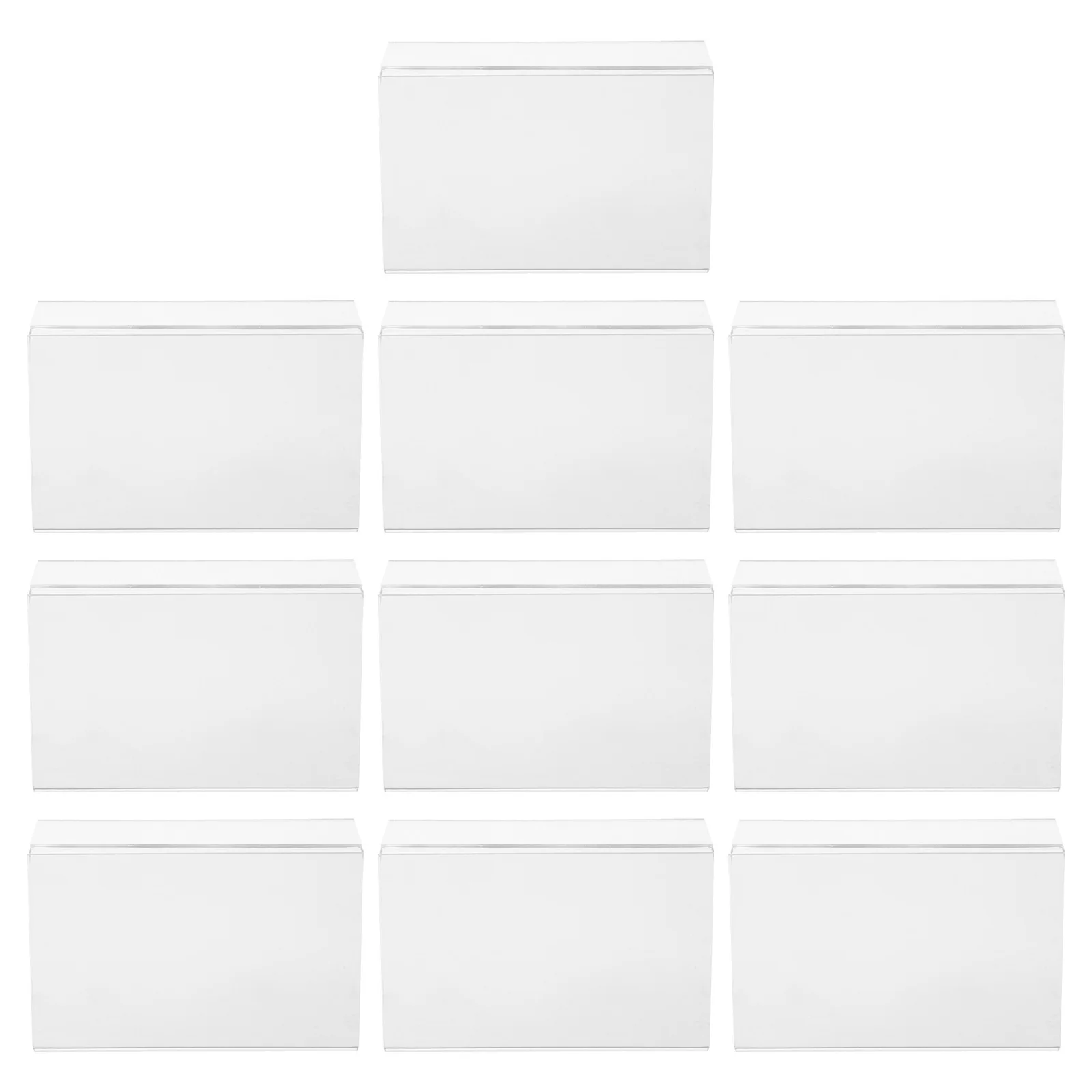 

10 Pcs Price Tag Supermarket Holder Stand Retail Display Stands Labels Sign Classroom Library Organization Mini Clear Signs