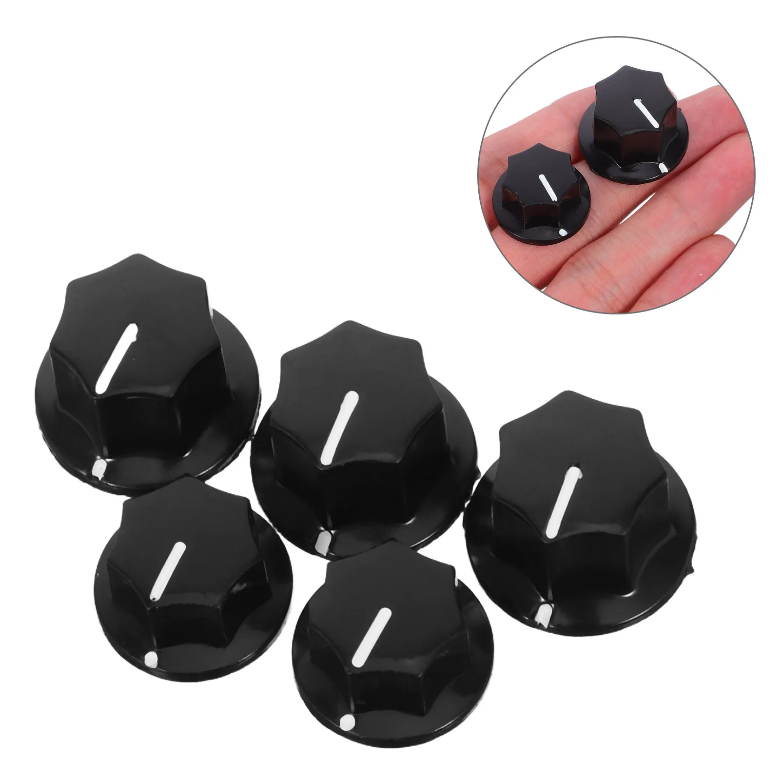 

5Pcs Cool Guitar Accessories Metal Knobs for Electric Guitars and Bass Instrument Parts Guitar Knobs Pedal Toppers