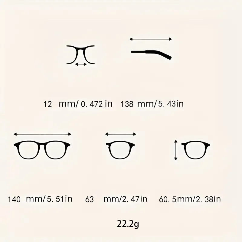 نظارات زخرفية للجنسين بإطار كبير وعصري تُبرز شكل الوجه للتصوير الفوتوغرافي بأسلوب الشارع