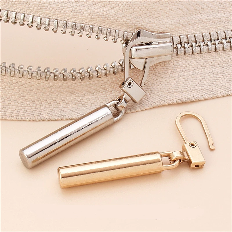 5pcs Detachable Metal Zipper Pullers for Zipper Sliders Head Zipper Pull Tab DIY Sewing Bags Down Jacket Zippers Repair Kits