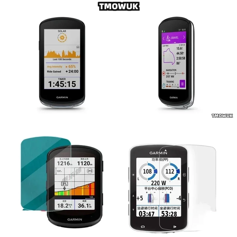 Para Garmin 1030 Plus 1040 Edge 520 820 530 1040 540 840 130 Explore2, Película Protectora de Pantalla de Vidrio Templado para GPS de Bicicleta GFHO