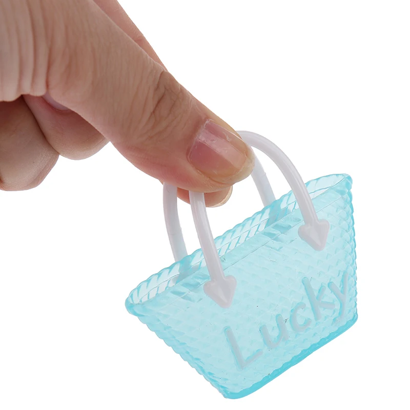 

3 Pcs/lot Fashion Doll Handbag Lady Leather Bag Purse Dollhouse Kids Toy