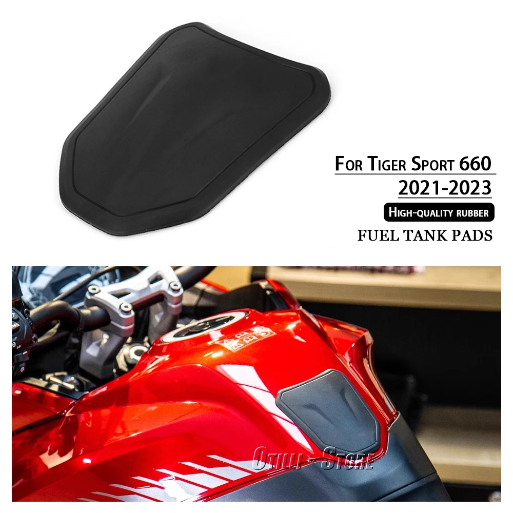 

New With Logo 2021 2022 2023 For Tiger Sport 660 TIGER SPORT 660 Motorcycle Accessories Middle Fuel Tank Pad Protection Decal