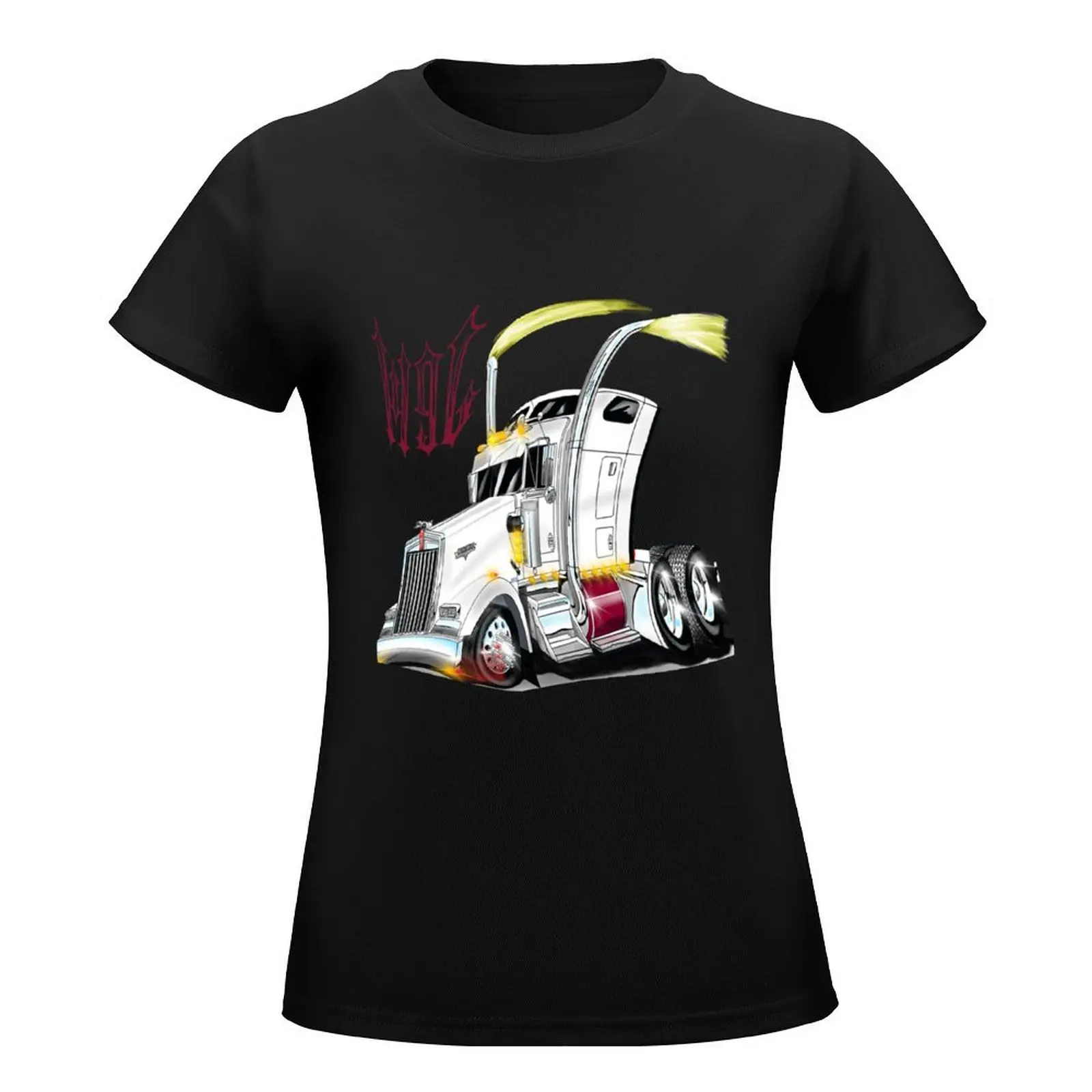 Kenworth w900L Hotrod T-Shirt kawaii clothes Female clothing vintage clothes shirts graphic tees Womens graphic t shirts