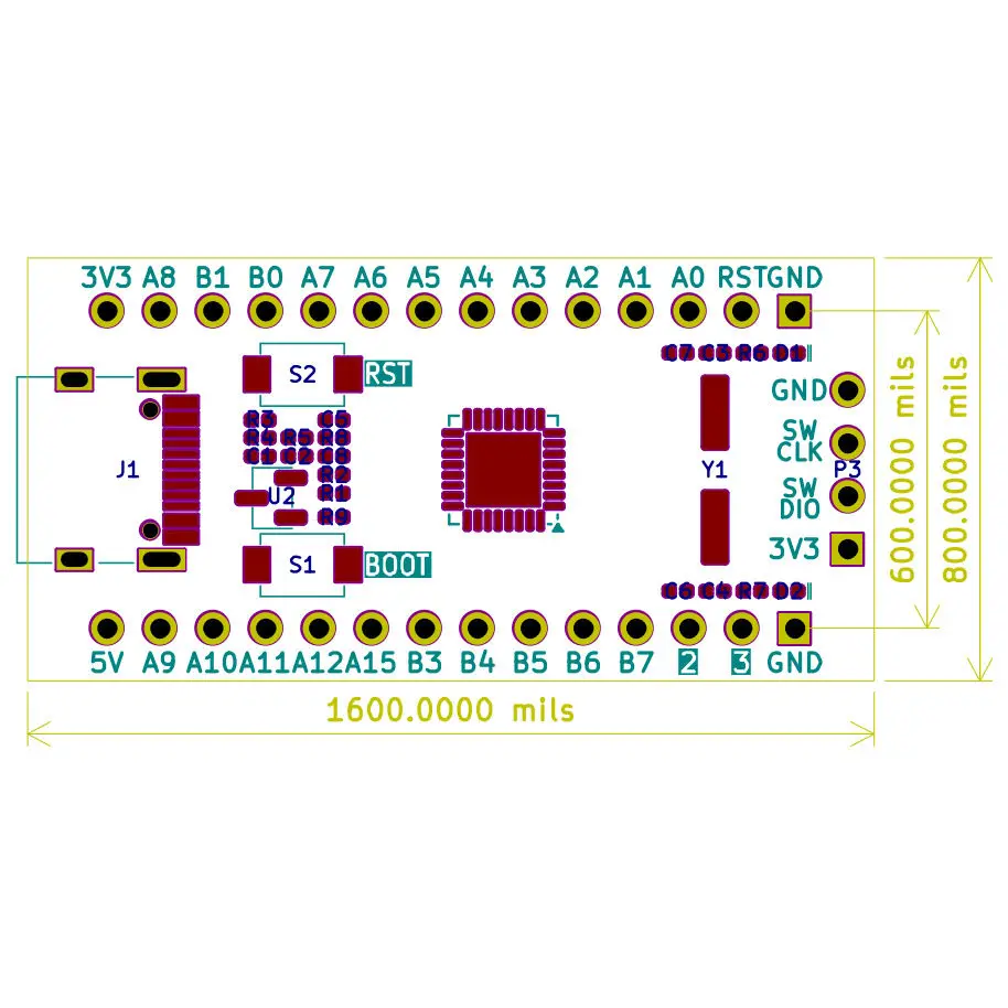 

STM32L432KBU6 Core Board Development Board STM32L412K8U6 Minimum System ARM