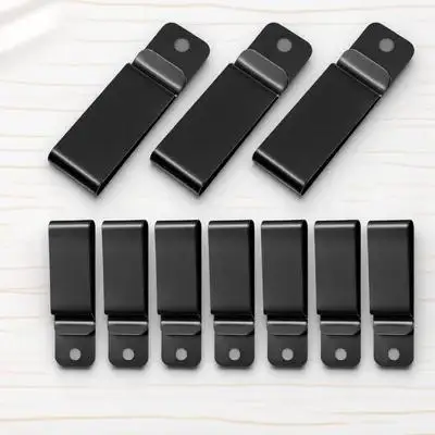 10개입 금속 클립 철제 헤비 듀티 케이스 파우치 야외 활동 가방 홀더 벨트 클립 클라스프 백팩 액세서리 키