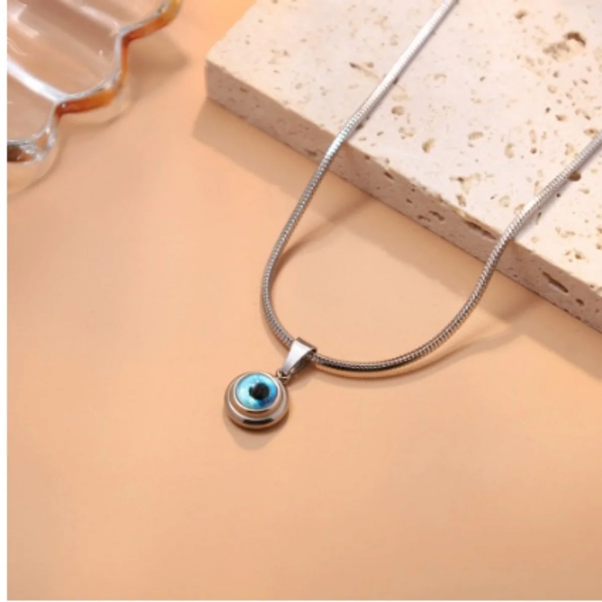 Lucky Double Evil Eye ketting voor vrouwen ketting Turkse oog hanger ketting voor mannen partij sieraden cadeau