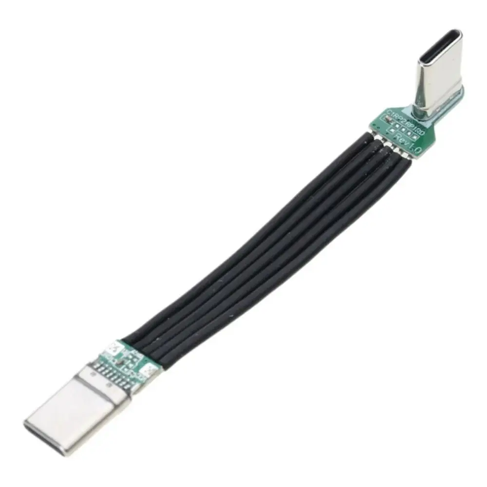 Doppelköpfiges Schnellladekabel, Anti-Oxidation, leichtes Schnelllade-Datenkabel, flexible, flache Rohrbiegung