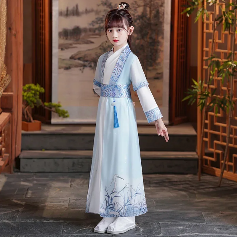 Chinese Traditional Hanfu Costume Woman Ancient Han Dynasty Dress Oriental Princess Dress Lady Elegance Tang Dynasty Dance Wear