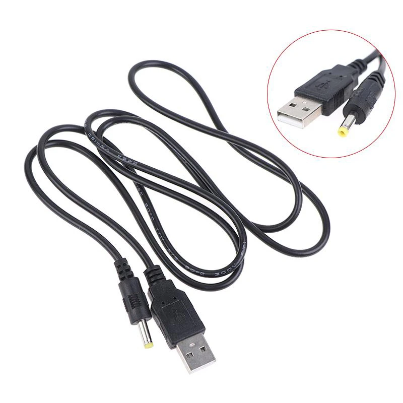 1pc 1.2m 5V USB A To DC Power Charging Cable Charge Cord For PSP 1000/2000/3000 Barrel Jack Power Cable Connector